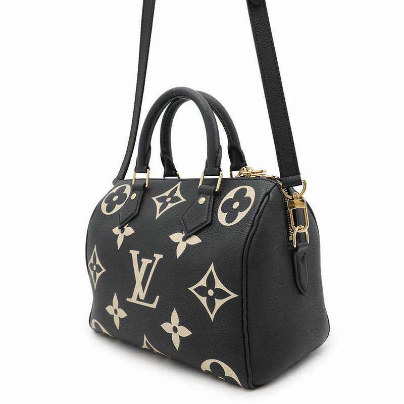 ルイヴィトン ハンドバッグ バイカラーモノグラム・アンプラント スピーディ・バンドリエール25 M58947 2way 黒 ブラック