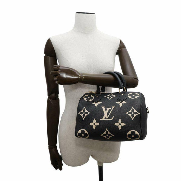 ルイヴィトン ハンドバッグ バイカラーモノグラム・アンプラント スピーディ・バンドリエール25 M58947 2way 黒 ブラック