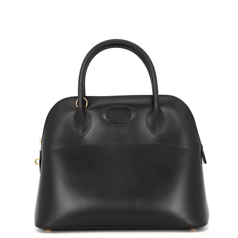 エルメス ハンドバッグ ボリード31 ブラック/ゴールド金具 ボックスカーフ □G刻印 HERMES 黒