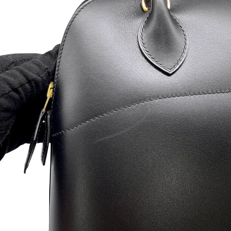 エルメス ハンドバッグ ボリード31 ブラック/ゴールド金具 ボックスカーフ □G刻印 HERMES 黒