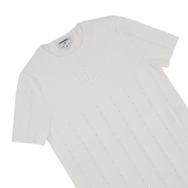 シャネル ニット ココマーク 半袖 ウール レディースサイズ36 P70915 CHANEL トップス