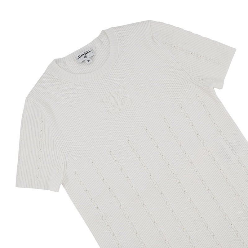 シャネル ニット ココマーク 半袖 ウール レディースサイズ36 P70915 CHANEL トップス