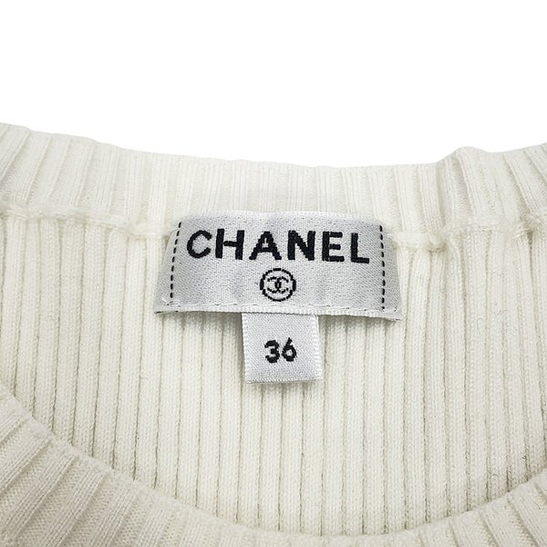 シャネル ニット ココマーク 半袖 ウール レディースサイズ36 P70915 CHANEL トップス
