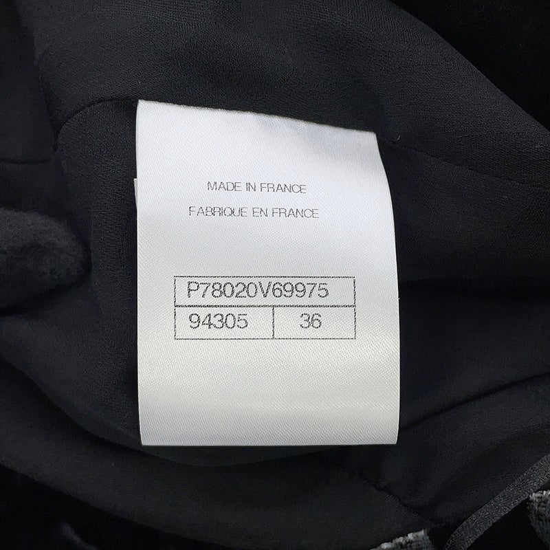 シャネル スカート ココマーク ベルベット レディースサイズ36 P78020 CHANEL 黒