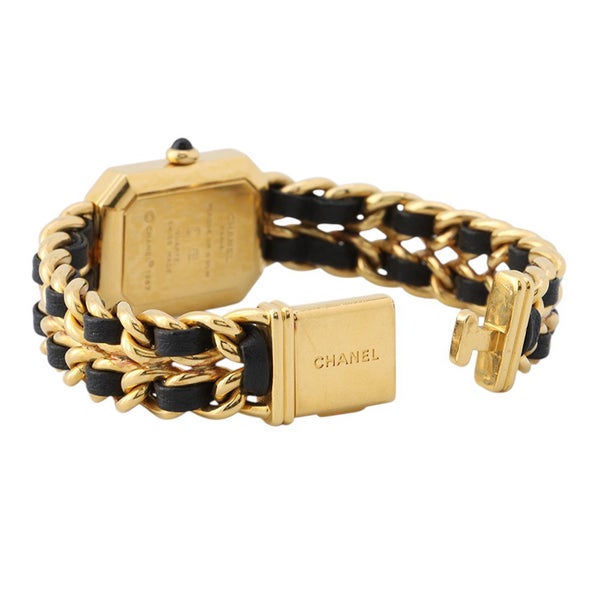 シャネル プルミエール L H0001 CHANEL 腕時計 黒文字盤 レディース