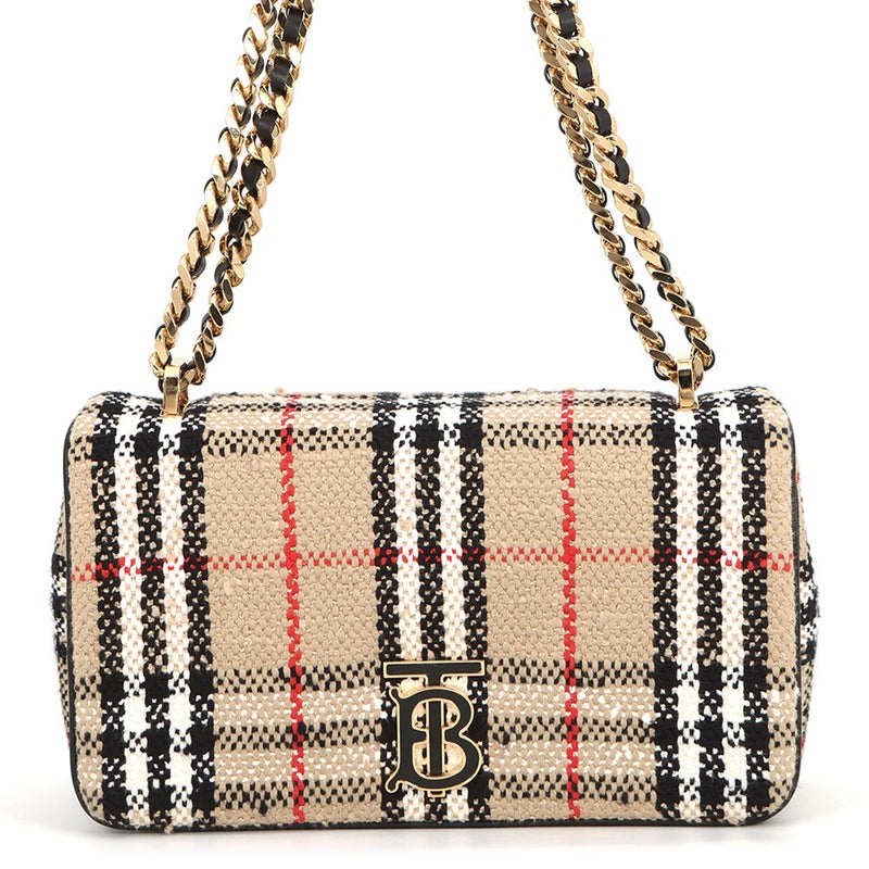 バーバリー チェーンショルダーバッグ ローラ TBロゴ キャンバス 8063080 BURBERRY