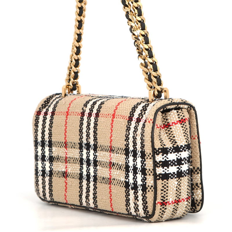バーバリー チェーンショルダーバッグ ローラ TBロゴ キャンバス 8063080 BURBERRY