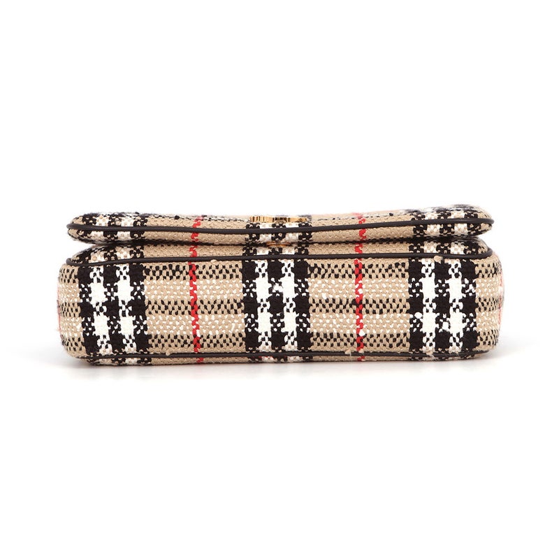 バーバリー チェーンショルダーバッグ ローラ TBロゴ キャンバス 8063080 BURBERRY