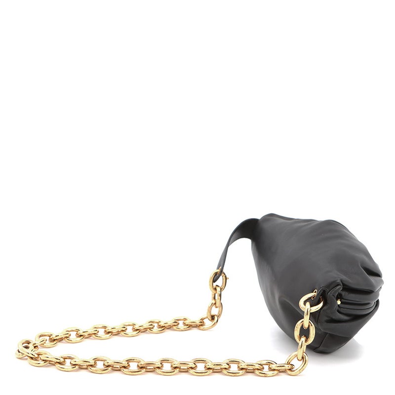 ボッテガヴェネタ ボディバッグ ザ・チェーンポーチ レザー 651445 BOTTEGA VENETA 黒