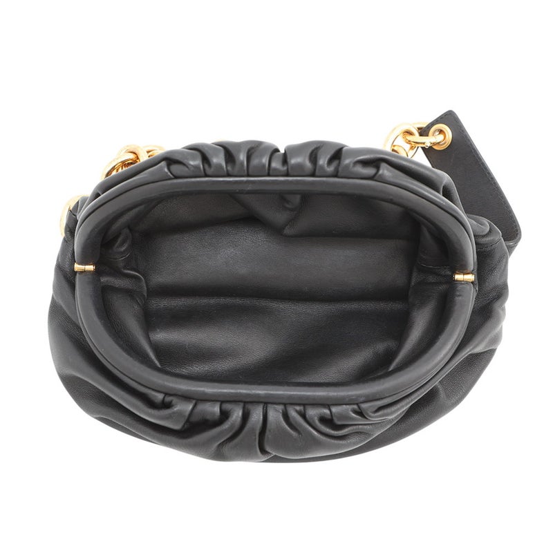 ボッテガヴェネタ ボディバッグ ザ・チェーンポーチ レザー 651445 BOTTEGA VENETA 黒