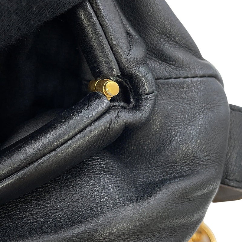 ボッテガヴェネタ ボディバッグ ザ・チェーンポーチ レザー 651445 BOTTEGA VENETA 黒