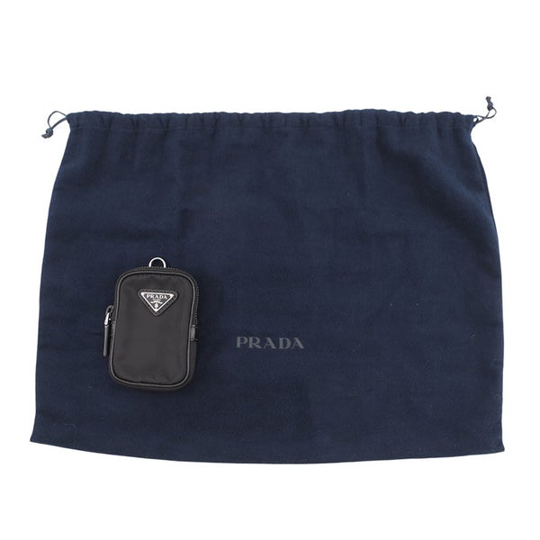 プラダ ショルダーバッグ Re-Nylon トライアングルロゴ ナイロン サフィアーノレザー 2VD034 PRADA 黒