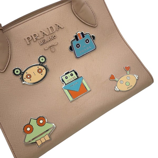 プラダ ハンドバッグ ロボットモチーフ サフィアーノレザー PRADA 1BA156 2way