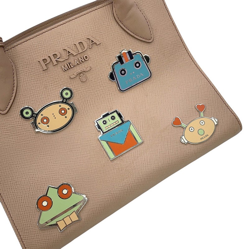 プラダ ハンドバッグ ロボットモチーフ サフィアーノレザー PRADA 1BA156 2way