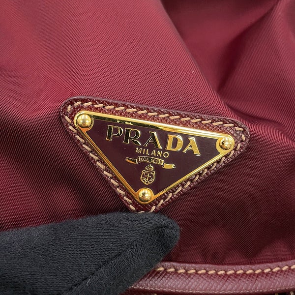 プラダ リュック トライアングルロゴ バックパック ナイロン サフィアーノレザー BZ0030 PRADA リュックサック バッグ