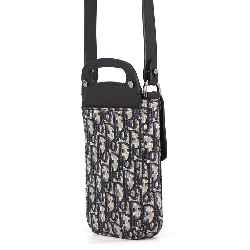 クリスチャン・ディオール ショルダーバッグ オブリーク サドル バーティカルポーチ 2ADCA446YKS Christian Dior 黒 トロッター