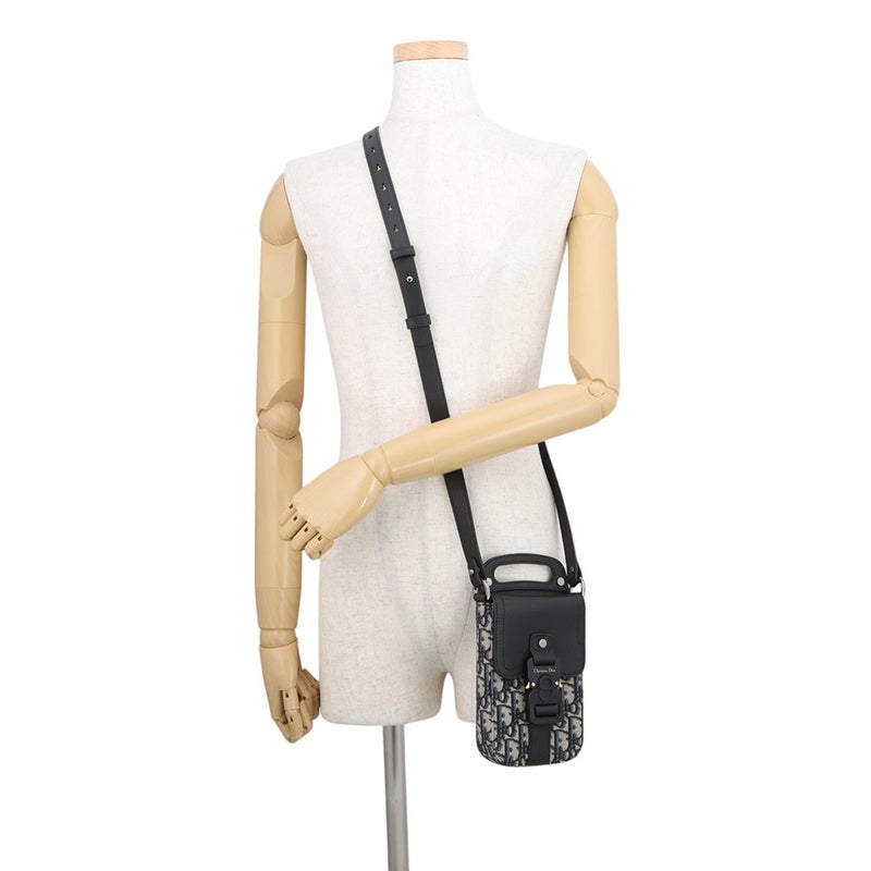クリスチャン・ディオール ショルダーバッグ オブリーク サドル バーティカルポーチ 2ADCA446YKS Christian Dior 黒 トロッター