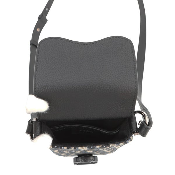 クリスチャン・ディオール ショルダーバッグ オブリーク サドル バーティカルポーチ 2ADCA446YKS Christian Dior 黒 トロッター