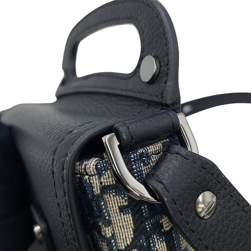 クリスチャン・ディオール ショルダーバッグ オブリーク サドル バーティカルポーチ 2ADCA446YKS Christian Dior 黒 トロッター