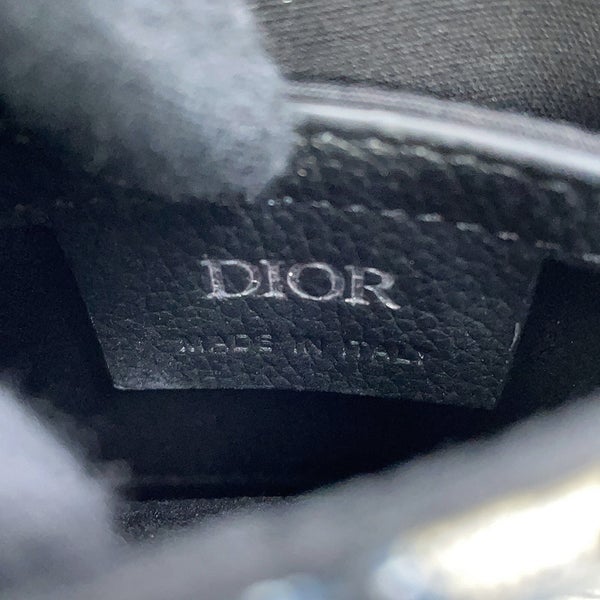 クリスチャン・ディオール ショルダーバッグ オブリーク サドル バーティカルポーチ 2ADCA446YKS Christian Dior 黒 トロッター