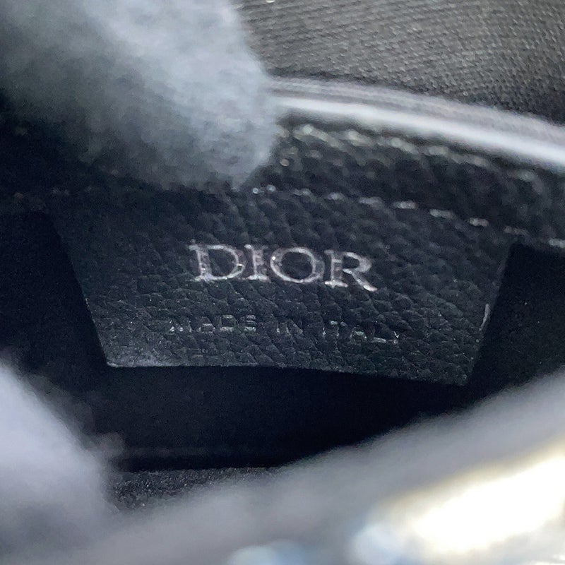 クリスチャン・ディオール ショルダーバッグ オブリーク サドル バーティカルポーチ 2ADCA446YKS Christian Dior 黒 トロッター