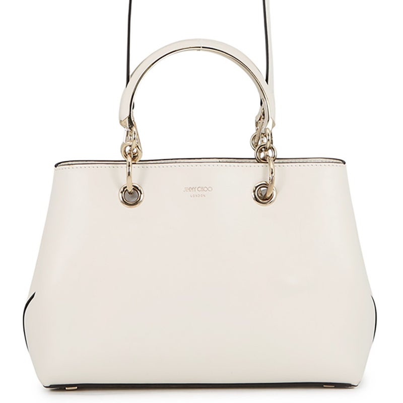 ジミーチュウ ハンドバッグ ボンボン スモール レザー JIMMY CHOO 2way 白
