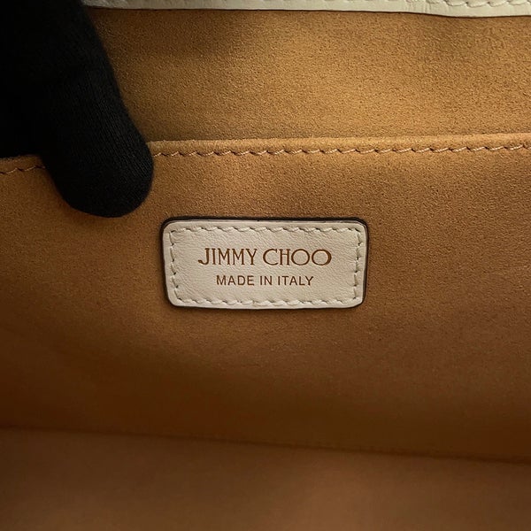 ジミーチュウ ハンドバッグ ボンボン スモール レザー JIMMY CHOO 2way 白
