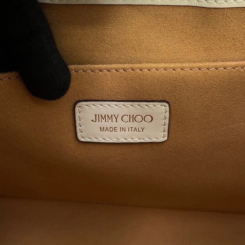 ジミーチュウ ハンドバッグ ボンボン スモール レザー JIMMY CHOO 2way 白