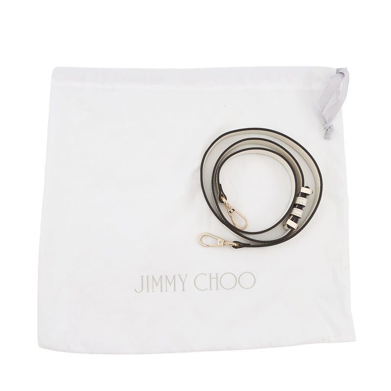 ジミーチュウ ハンドバッグ ボンボン スモール レザー JIMMY CHOO 2way 白