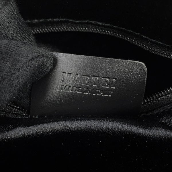 ブルガリ ハンドバッグ ロゴマニア ビーゼロワン デニム レザー BVLGARI 黒