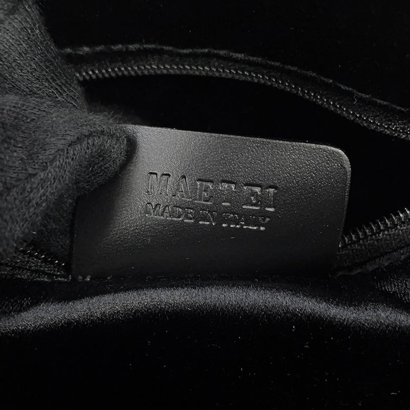ブルガリ ハンドバッグ ロゴマニア ビーゼロワン デニム レザー BVLGARI 黒