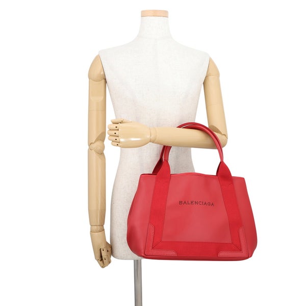 バレンシアガ トートバッグ ネイビーカバス S ポーチ付 キャンバス 339933 BALENCIAGA
