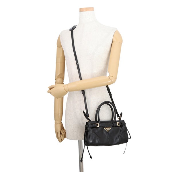 プラダ ハンドバッグ ボニー ミニ レザー 1BA486 PRADA 2way 黒