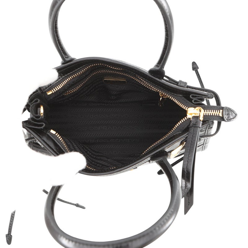 プラダ ハンドバッグ ボニー ミニ レザー 1BA486 PRADA 2way 黒