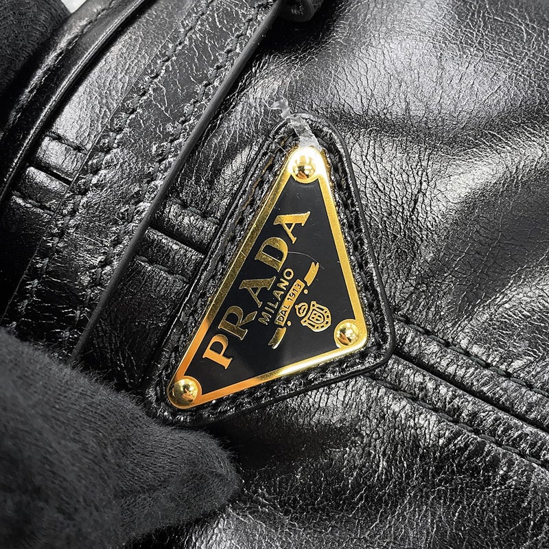 プラダ ハンドバッグ ボニー ミニ レザー 1BA486 PRADA 2way 黒