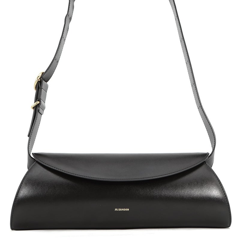 ジルサンダー ショルダーバッグ カンノーロ グランデ カーフレザー J08WD0051 JIL SANDER 黒