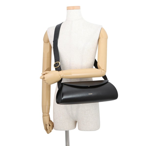 ジルサンダー ショルダーバッグ カンノーロ グランデ カーフレザー J08WD0051 JIL SANDER 黒