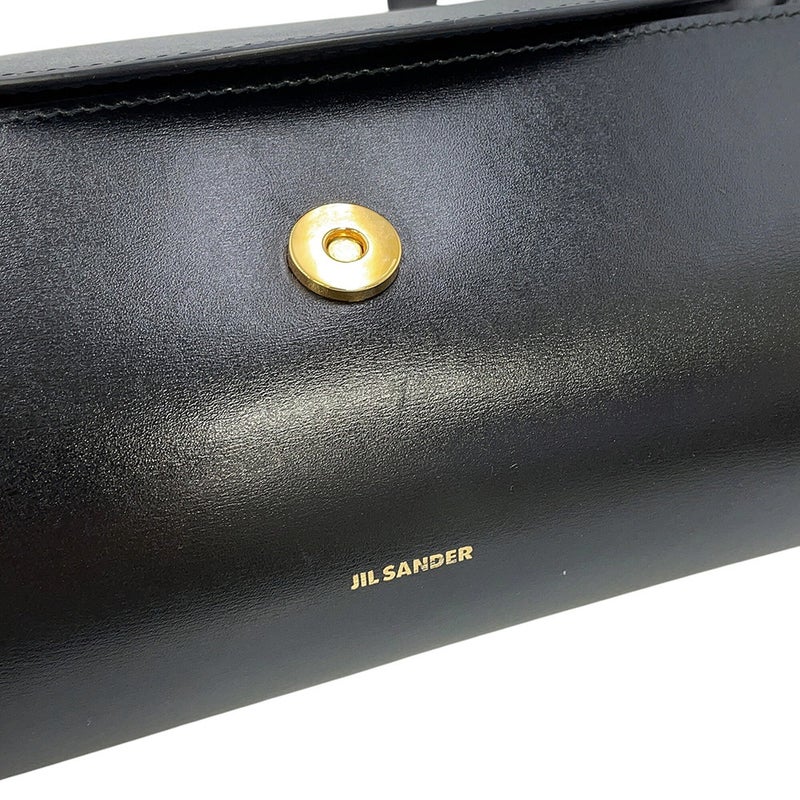 ジルサンダー ショルダーバッグ カンノーロ グランデ カーフレザー J08WD0051 JIL SANDER 黒