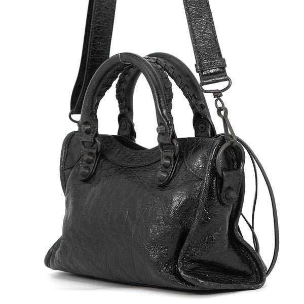バレンシアガ ショルダーバッグ ル シティ ミニ アリーナラムスキン 806395 BALENCIAGA 2way 黒