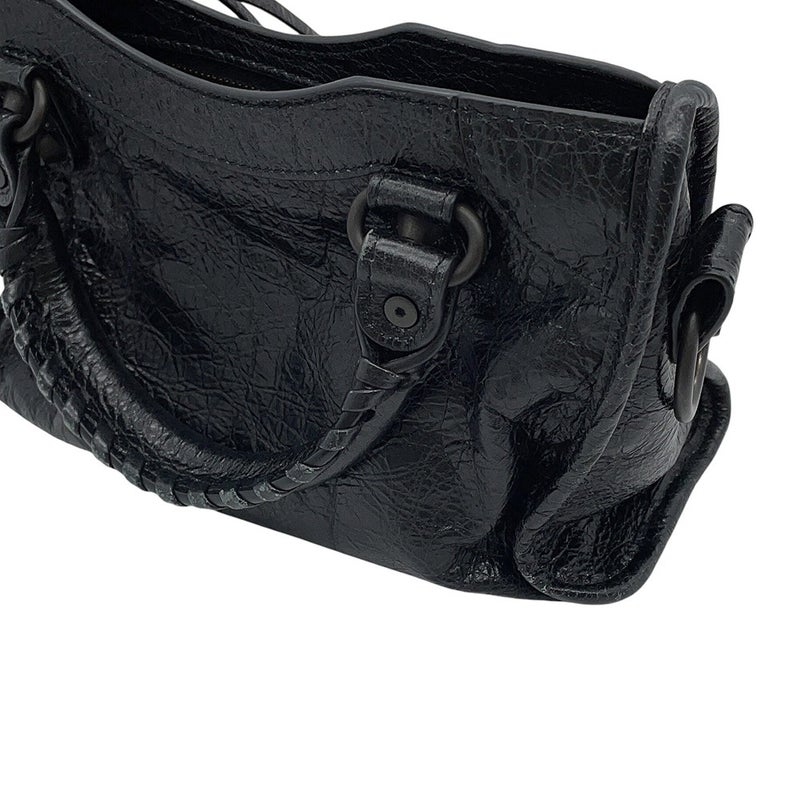 バレンシアガ ショルダーバッグ ル シティ ミニ アリーナラムスキン 806395 BALENCIAGA 2way 黒