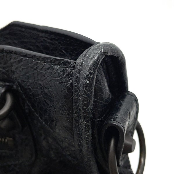 バレンシアガ ショルダーバッグ ル シティ ミニ アリーナラムスキン 806395 BALENCIAGA 2way 黒