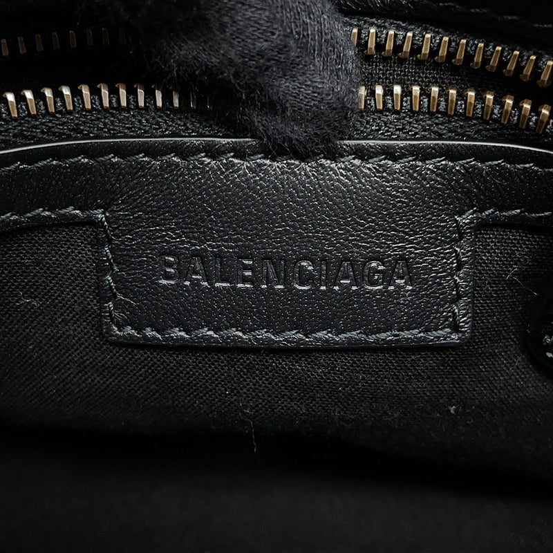 バレンシアガ ショルダーバッグ ル シティ ミニ アリーナラムスキン 806395 BALENCIAGA 2way 黒