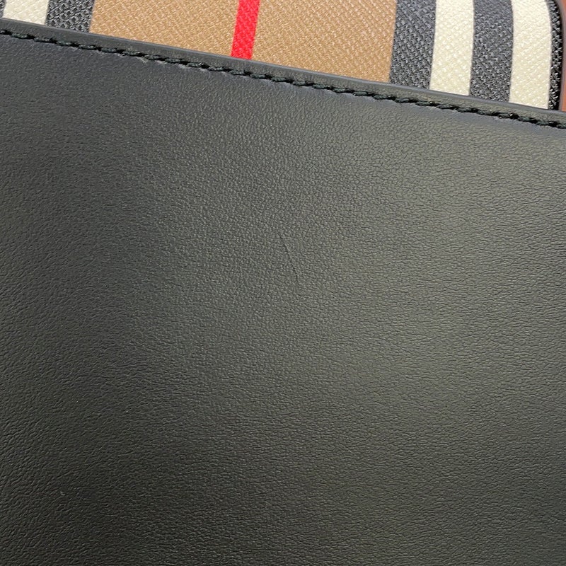 バーバリー トートバッグ ストライプ ブックトート PVC レザー 80730571 BURBERRY