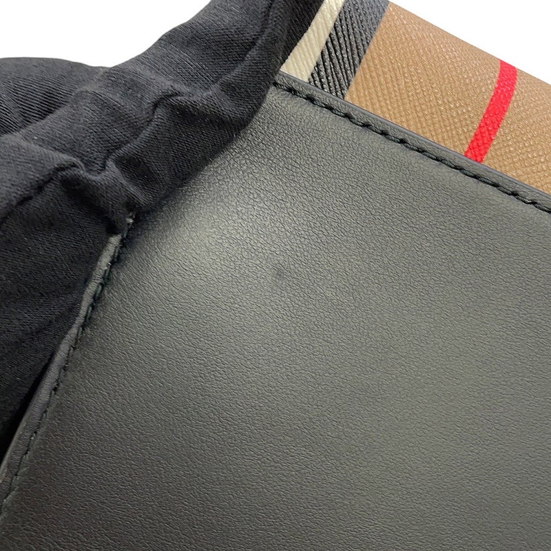 バーバリー トートバッグ ストライプ ブックトート PVC レザー 80730571 BURBERRY