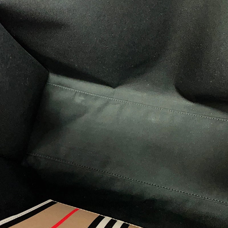 バーバリー トートバッグ ストライプ ブックトート PVC レザー 80730571 BURBERRY