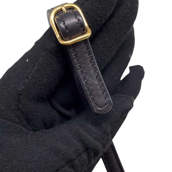 エルメス ショルダーバッグ マキシモール ブラック/ゴールド金具 スイフト B刻印 黒