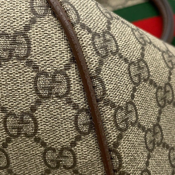 グッチ ボストンバッグ GGスプリーム シェリーライン 547959 GUCCI 2wayショルダーバッグ 旅行用 トラベル