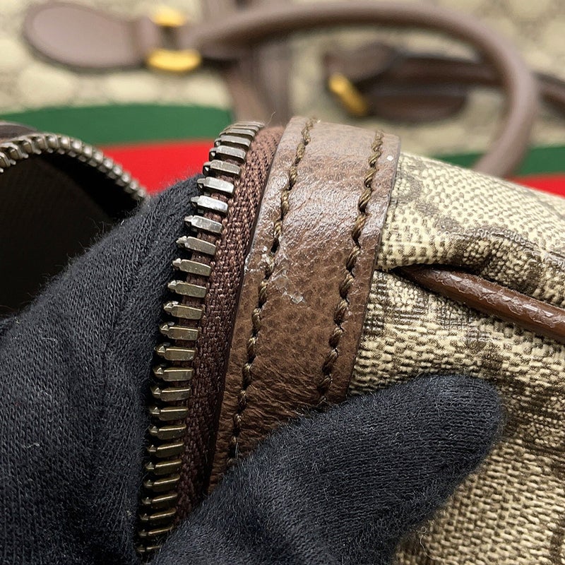 グッチ ボストンバッグ GGスプリーム シェリーライン 547959 GUCCI 2wayショルダーバッグ 旅行用 トラベル