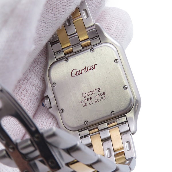 カルティエ パンテール 2ロウ LM W25027B6 Cartier 腕時計 アイボリー文字盤 クォーツ