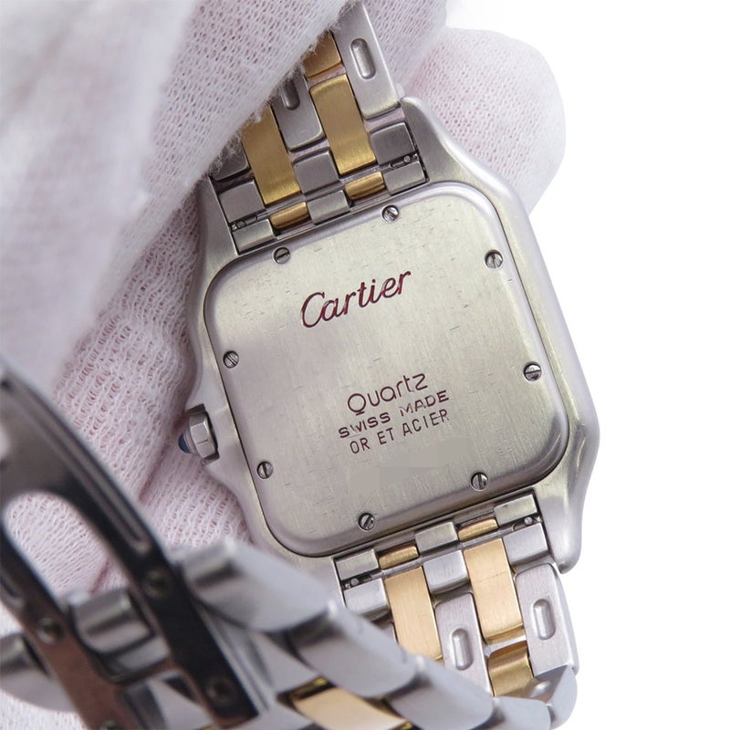 カルティエ パンテール 2ロウ LM W25027B6 Cartier 腕時計 アイボリー文字盤 クォーツ